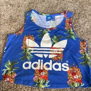 Adidas Medium Crop Top (Pineapple)